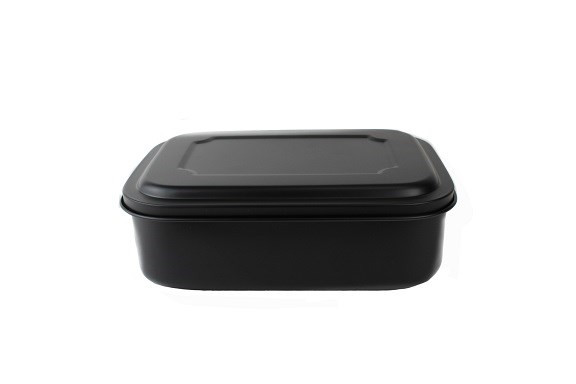 RVS Lunchbox zwart 1 liter