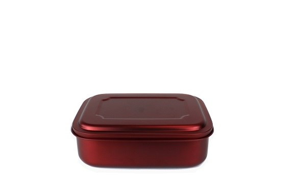 RVS Lunchbox rood 1 liter